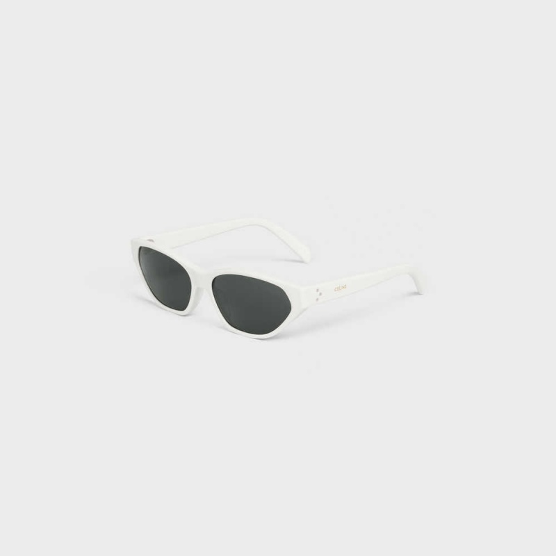 Lunette de Soleil Celine Cat Eye S251 In Acetate Blanche | CL-592431