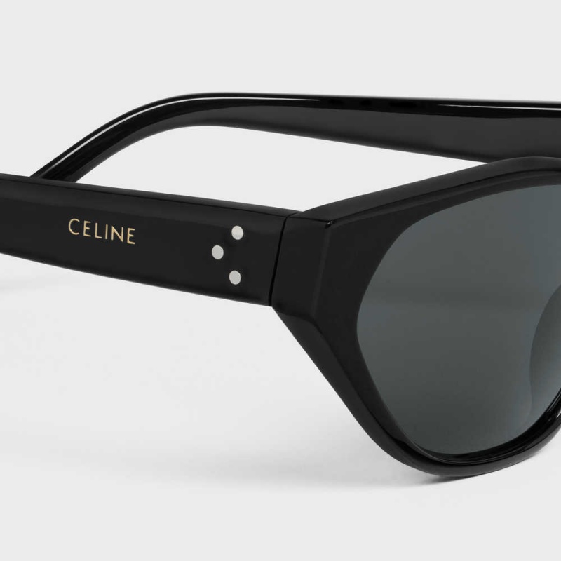 Lunette de Soleil Celine Cat Eye S251 In Acetate Noir | CL-592430