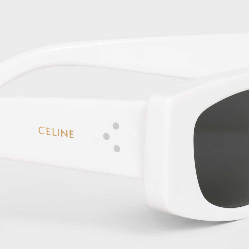 Lunette de Soleil Celine Graphique S258 In Acetate Blanche | CL-592413