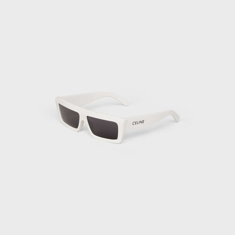 Lunette de Soleil Celine Monochroms 02 In Acetate Blanche | CL-591753