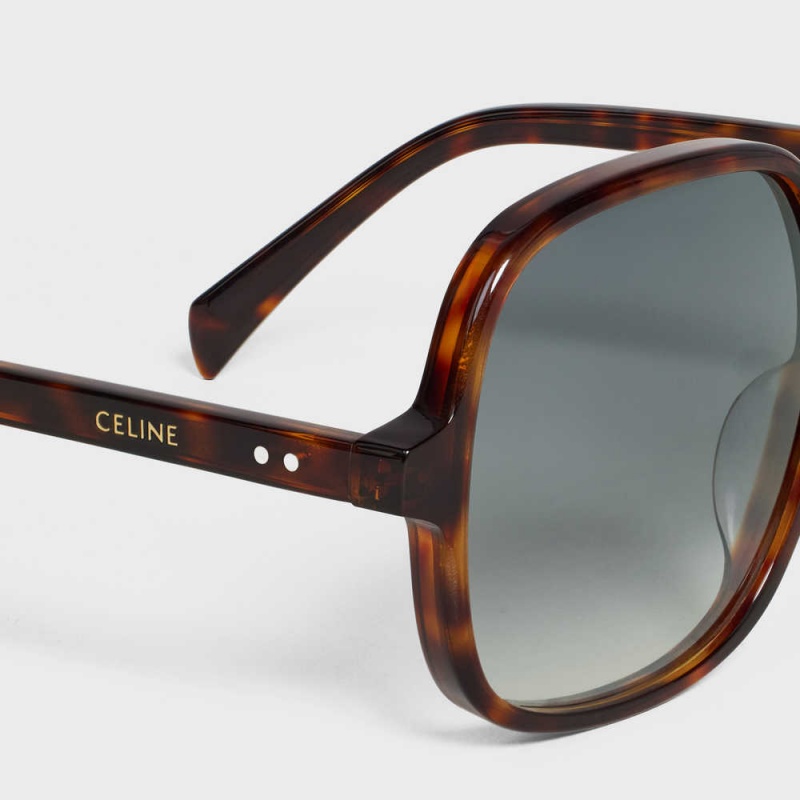 Lunette de Soleil Celine Oversized S244 In Acetate Rouge | CL-592435