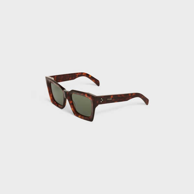 Lunette de Soleil Celine Square S130 In Acetate Rouge | CL-592440