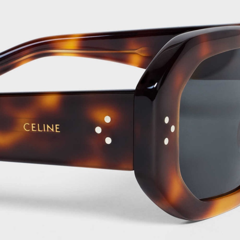 Lunette de Soleil Celine Square S255 In Acetate Marron | CL-592402