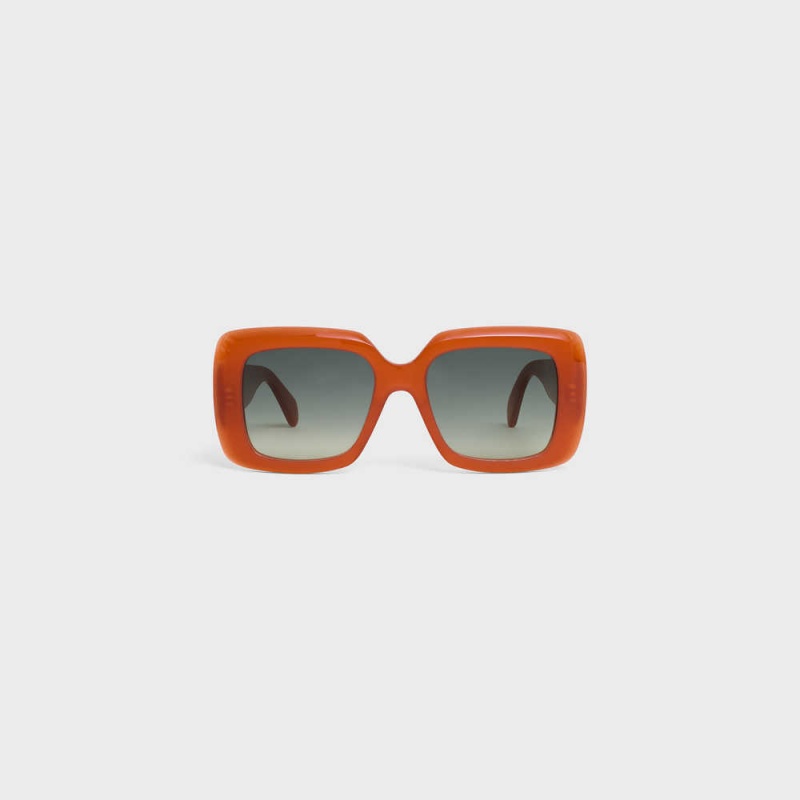 Lunette de Soleil Celine Square S263 In Acetate Rouge | CL-592375