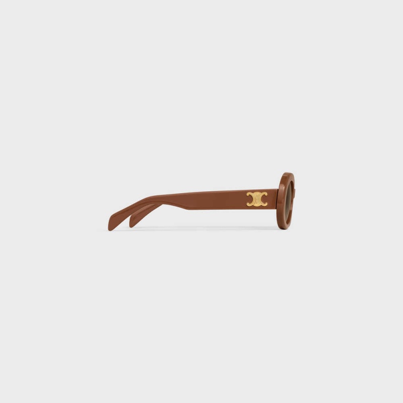 Lunette de Soleil Celine Triomphe 01 In Acetate Marron | CL-592381