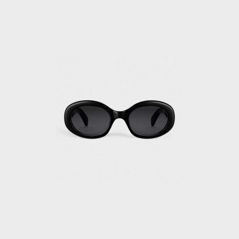 Lunette de Soleil Celine Triomphe 01 In Acetate Noir | CL-592379