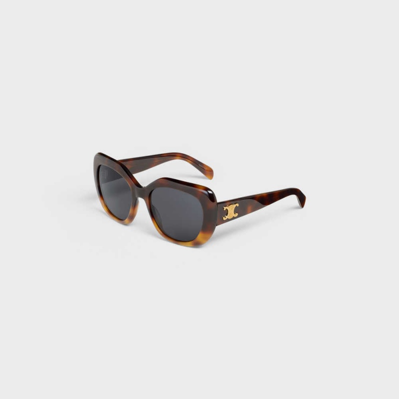 Lunette de Soleil Celine Triomphe 06 In Acetate Marron | CL-592406