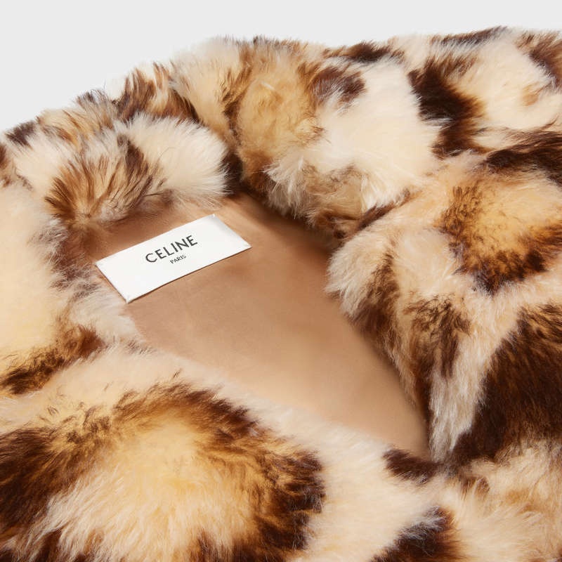 Manteaux Celine Peain Leopard-print Cashmere Leopard | CL-591981