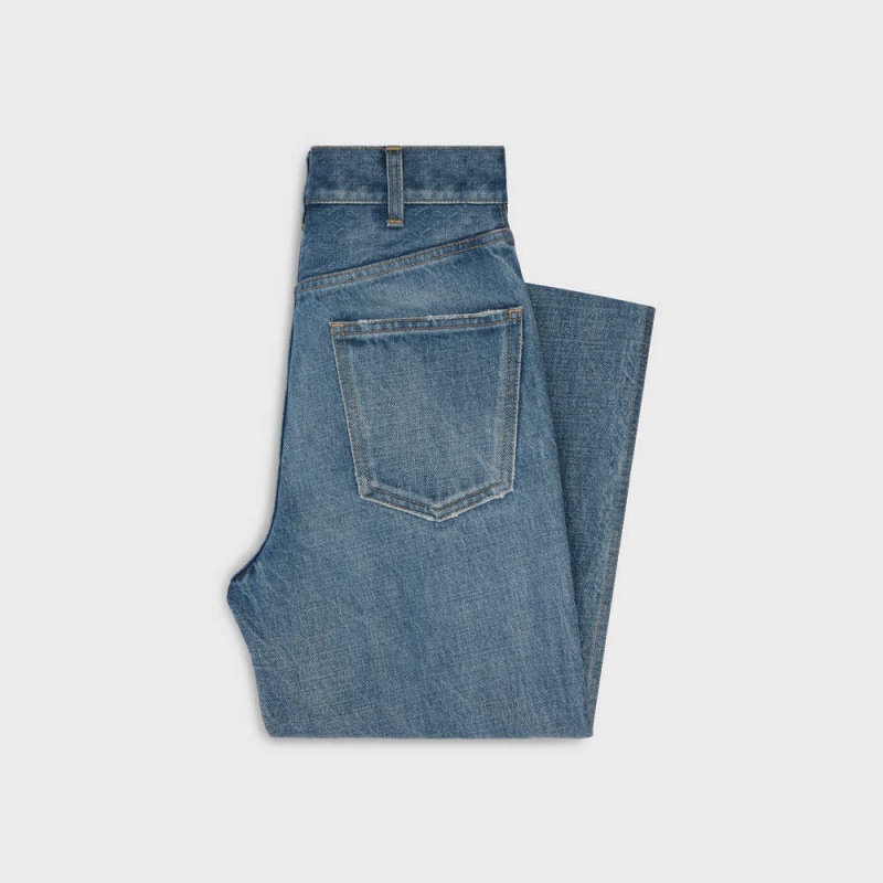 Pantalon Celine Jane Flare Jeans In Denim Union Wash Lavage | CL-592719