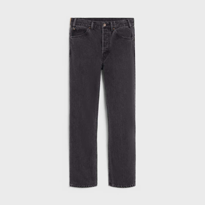 Pantalon Celine Kurt Jeans In Charcoal Wash Denim Grise Lavage | CL-592048