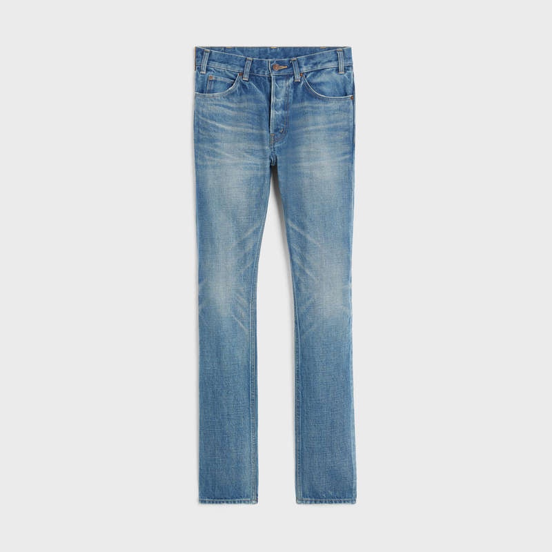 Pantalon Celine Lou Jeans In Vintage Union Wash Denim Lavage | CL-592061
