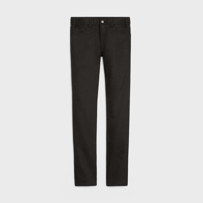 Pantalon Celine Mince Jeans In Black Denim Noir | CL-592057