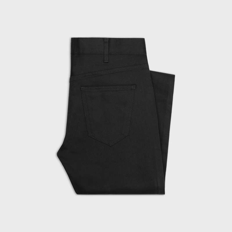 Pantalon Celine Mince Jeans In Black Denim Noir | CL-592056