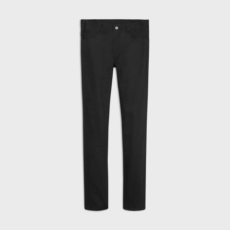 Pantalon Celine Mince Jeans In Black Denim Noir | CL-592056