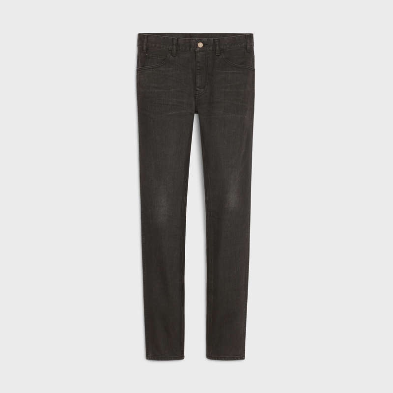 Pantalon Celine Mince Jeans In Black Denim Noir | CL-592055