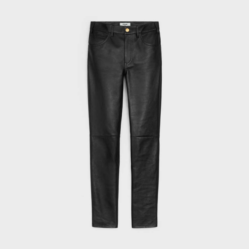 Pantalon Celine Second Skin Jeans In Soft Noir | CL-592731