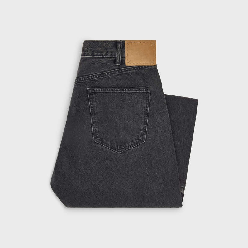 Pantalon Celine Wesley Jeans In Charcoal Wash Denim Grise Lavage | CL-592052