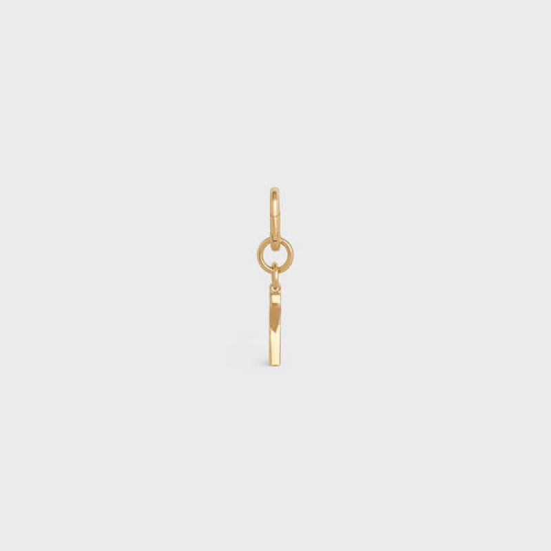 Petite Maroquinerie Celine X Charm In Brass Doré | CL-592943