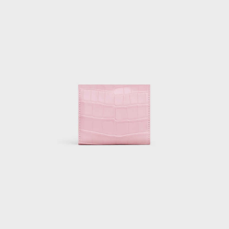 Portefeuilles Celine Small Triomphe In Niloticus Crocodile Rose Clair | CL-592974
