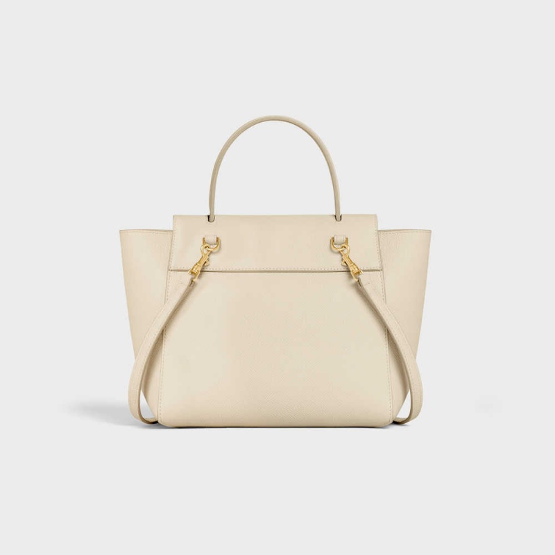 Sac Banane Celine Nano In Grained Calfskin Beige | CL-593059