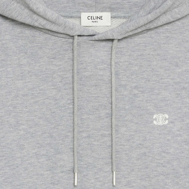 Sweats Celine Loose Triomphe Sweatin Coton And Cashmere Grise | CL-592804