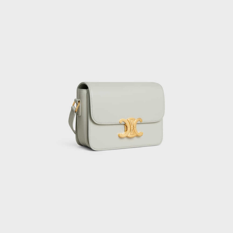 Triomphe Celine Teen Bag In Shiny Calfskin Beige Clair | CL-593205