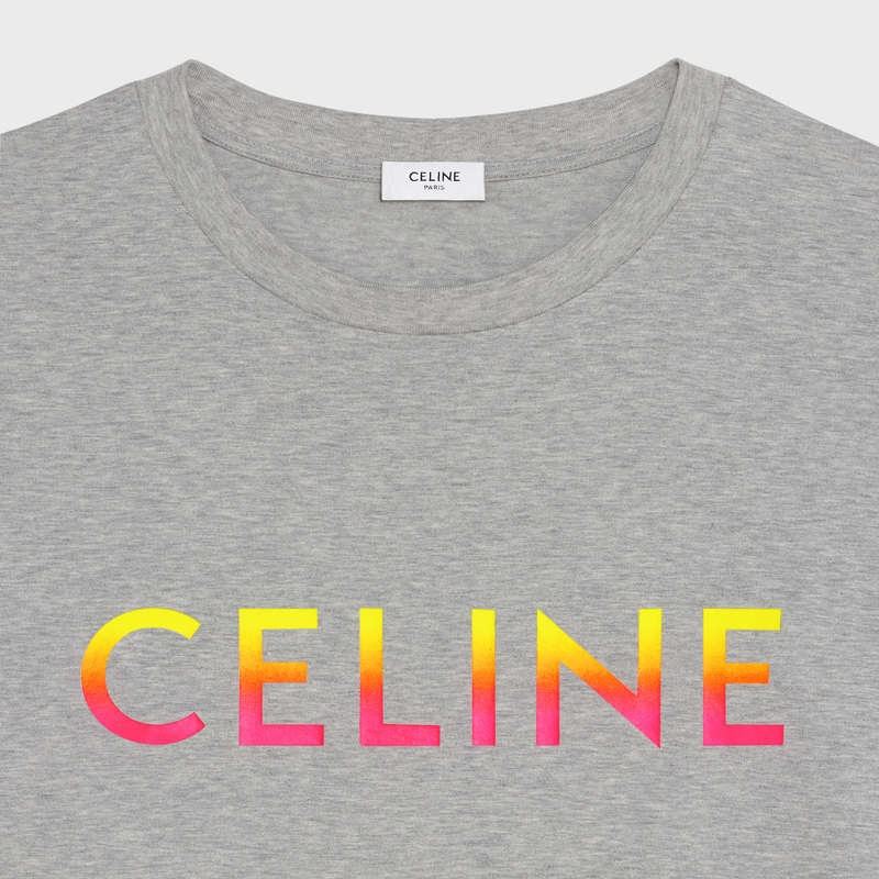 T-shirt Celine Loose In Coton Jersey Grise | CL-592136